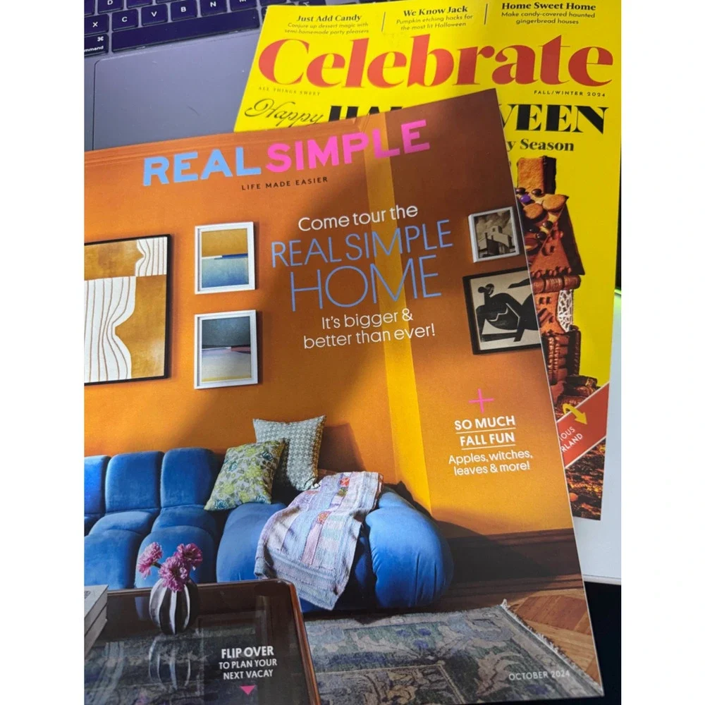 REAL SIMPLE Magazine LOT July/Aug September October 2024 BONUS Holiday Food Home